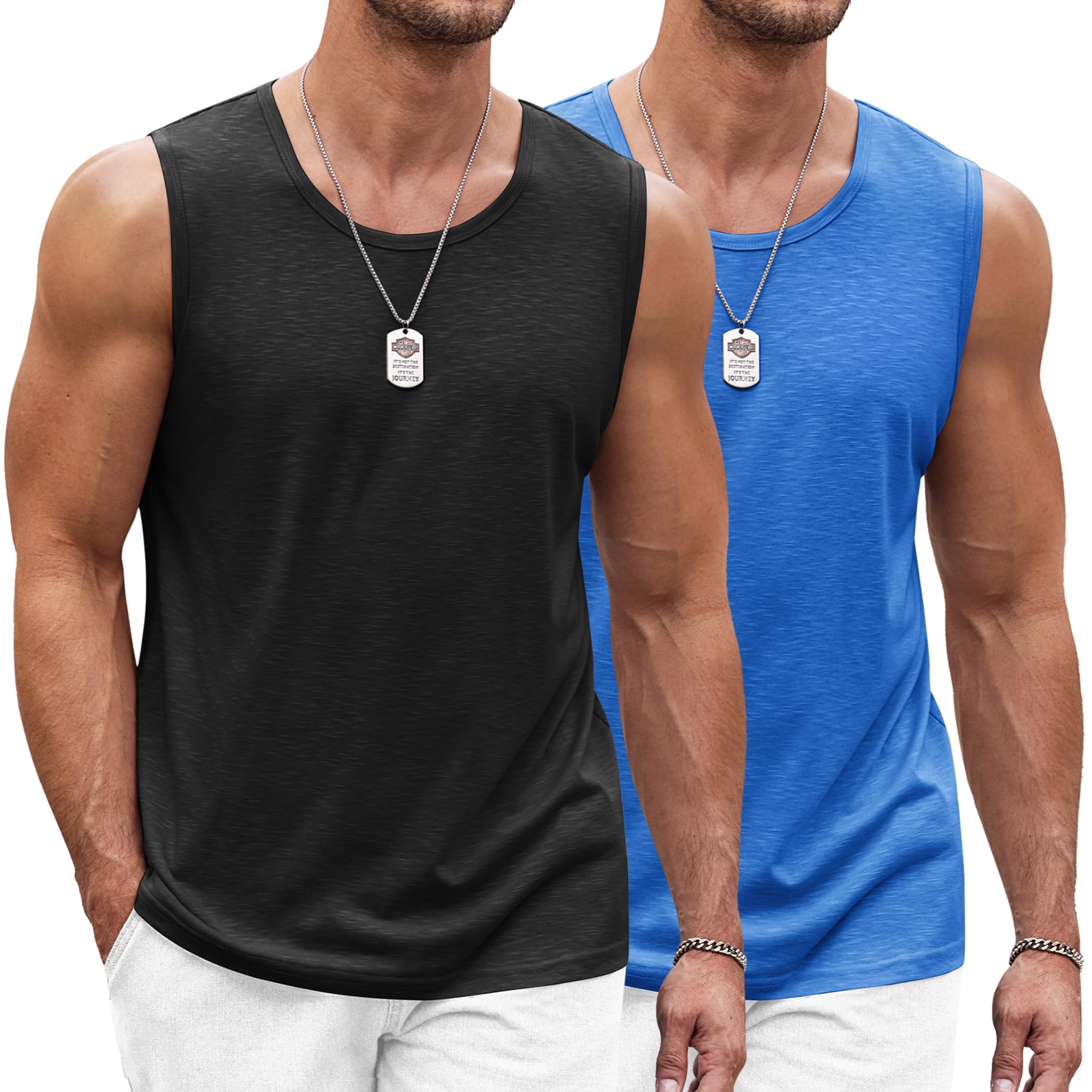 COOFANDY Herren Tank Top Ärmelloses Shirt Leicht Fitness Muskelshirt Schnelltrocknendes Gym Achselshirt Sleeveless Funktionsshirt für Männer