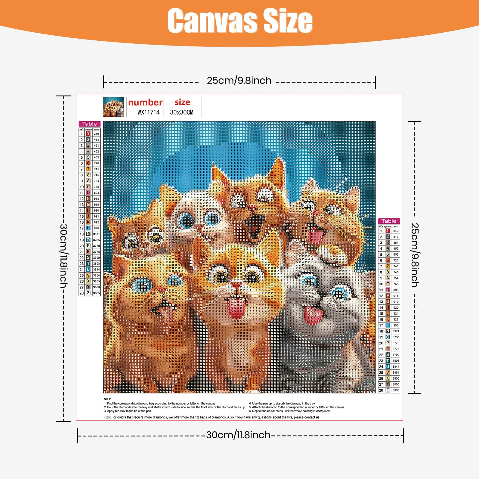 TOSTOG 5D Diamond Painting Kit Completo: Gatto E Libro | Tela 30x40cm Con Strumenti Inclusi | Fai Da Te Antistress E Decorazione Casa