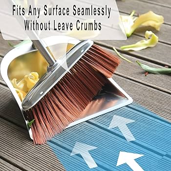 Amazon.co.jp: SUTINE ほうきとちりとりセット 家庭用 56インチ 直立型