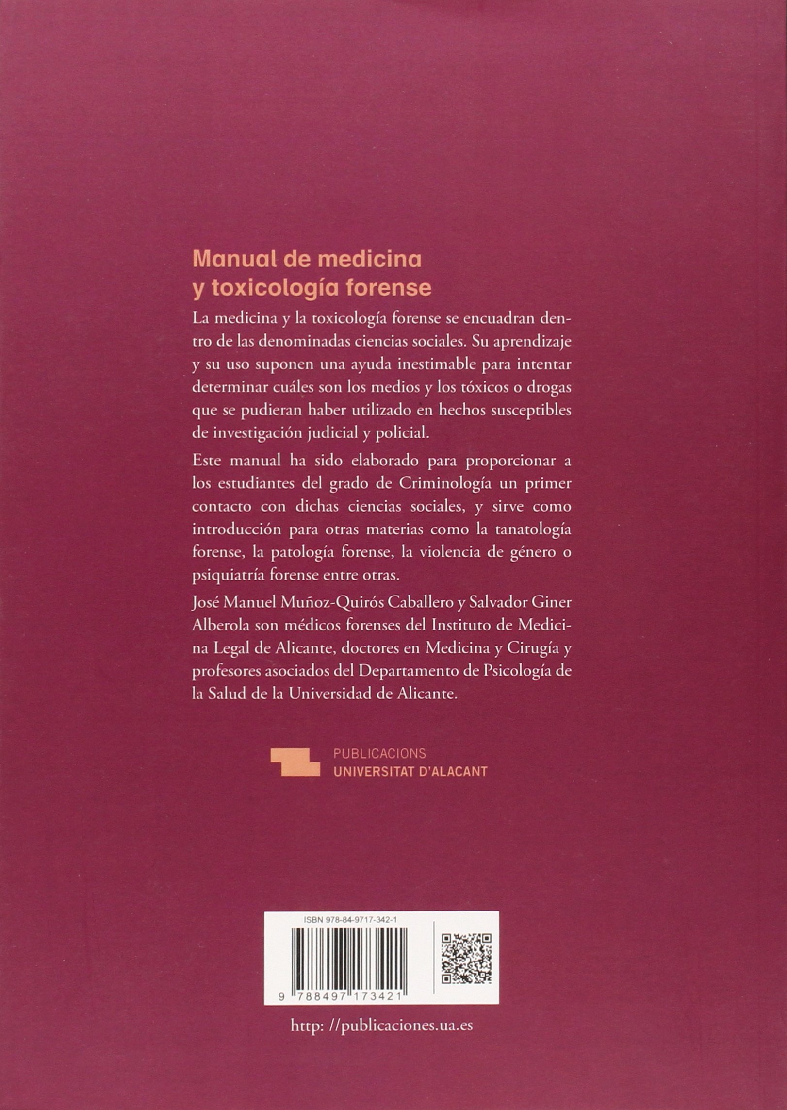 Manual de medicina y toxicología forense