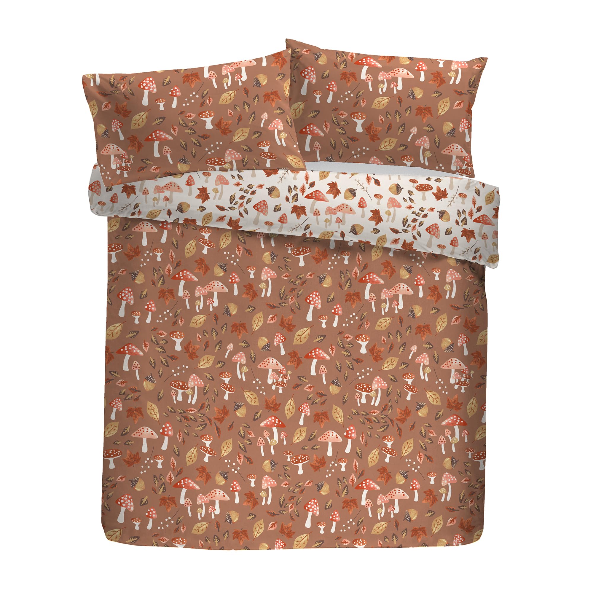 Fusion Woodland Dreams Duvet Cover Set, 52% Recycled Polyester 48% Cotton, Single 140x200c...