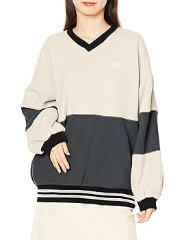 Amazon.co.jp: [エックスガール] トレーナー BICOLOR FLEECE TOP