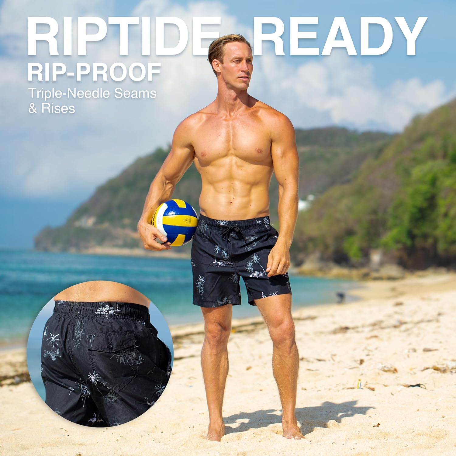 Kanu Surf Mens Wade Mens Swim Trunks Quick-Dry Swim Shorts Men, 5.5 – 9 Inch Inseam (Regular & Extended Sizes) - Image 4