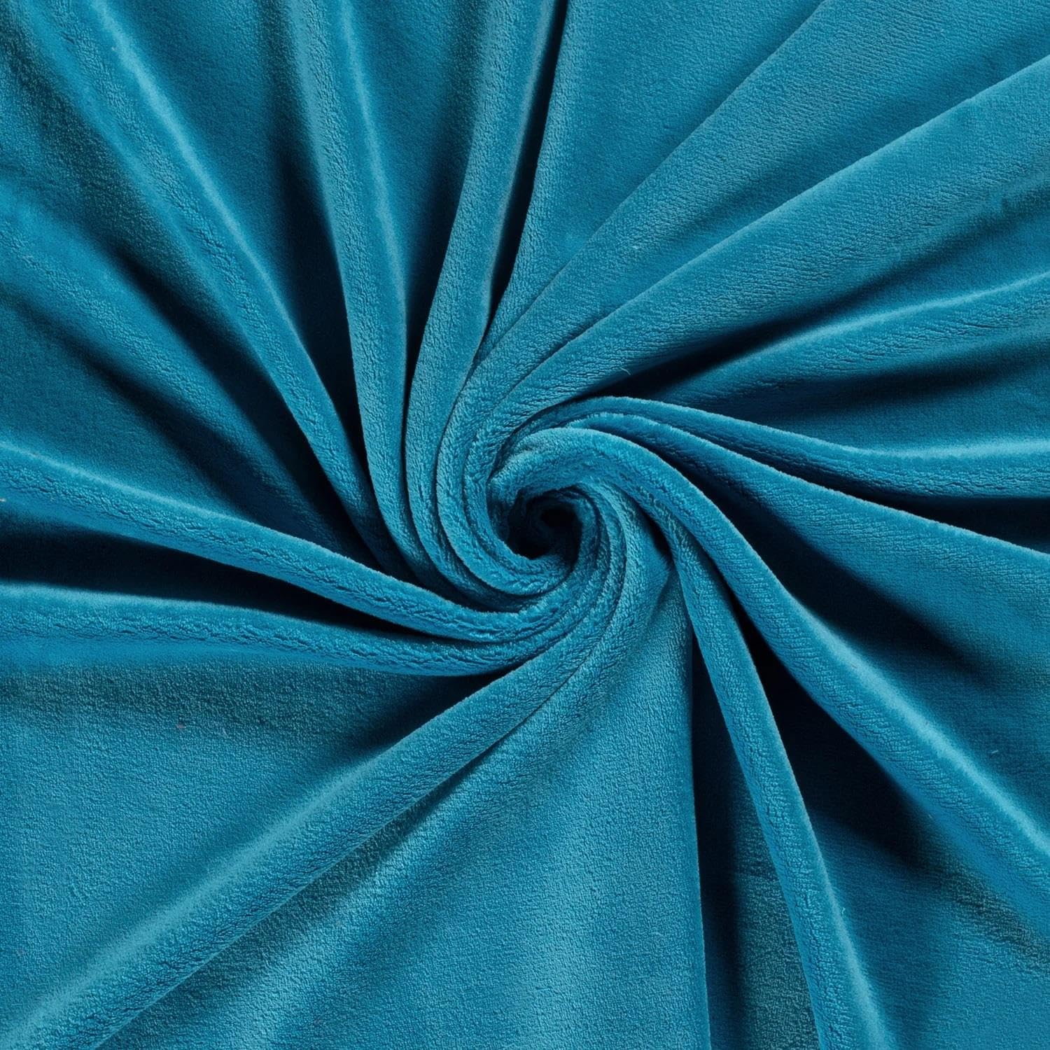 Crs Fur Fabrics Turquoise Double Sided Coral Cuddle Fleece Fabric Material Aqua Blue 1/4Mtr