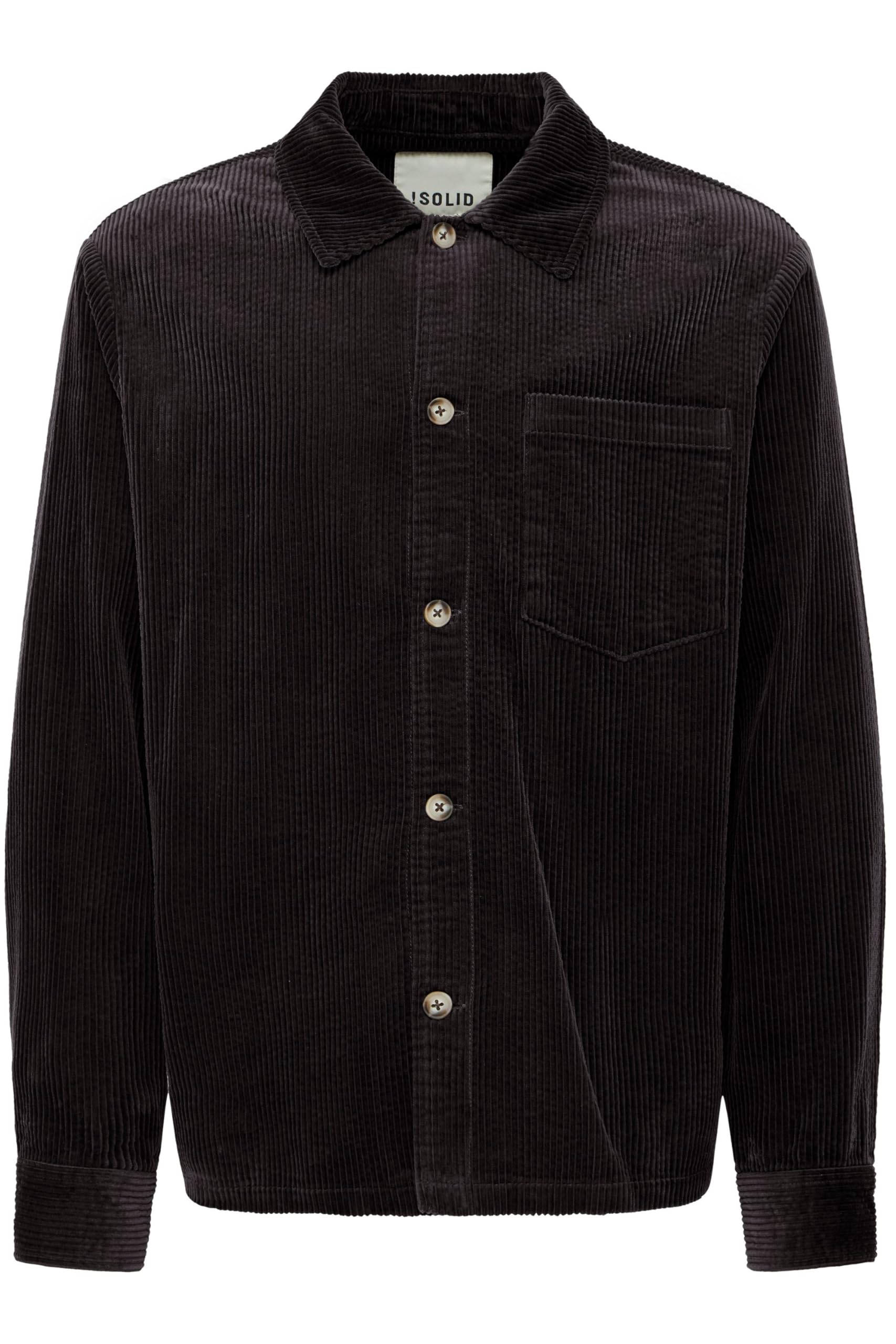 !Solid SDINGVI - Camicia da uomo a maniche lunghe, per il tempo libero, 100% cotone, con bottoni, vestibilità regolare