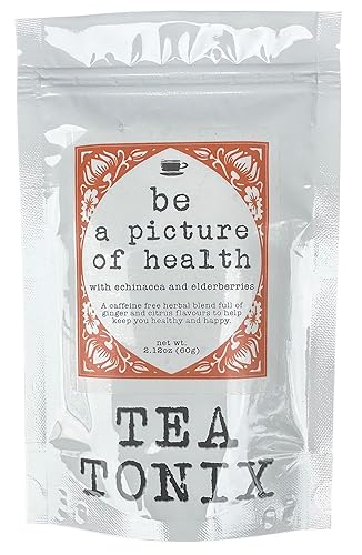 Sé una imagen de la salud Té con equinácea, saúco y jengibre 2.12 oz (2.12 onzas), para una mejor salud y para ayudarte a superar la estación fría