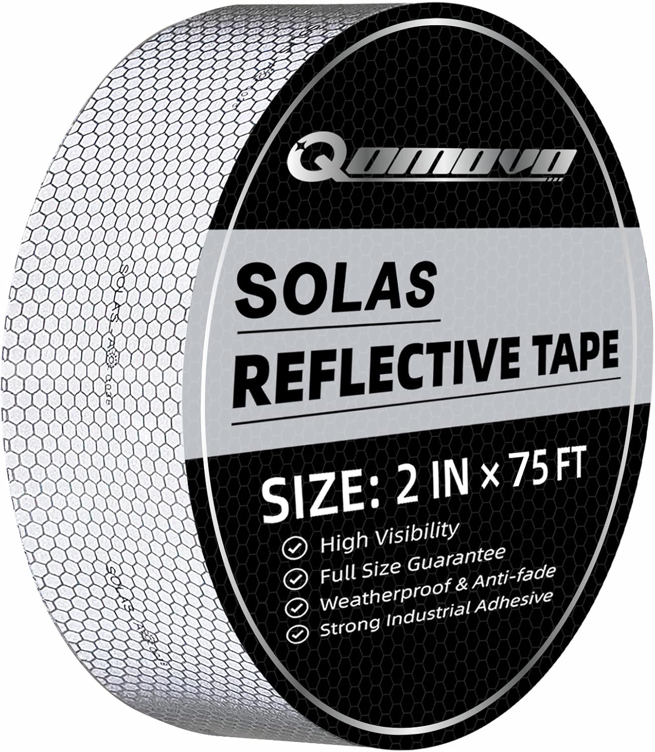 Solas Reflective Tape Silver Marine Safety Warning Tape(2in x 75ft) 2 IN X 75 FT