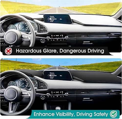 Miniatura 59 de FIILINES - Cubierta para tablero, accesorio para tablero de malla antideslizante, parasol sin reflejos y protector compatible con Toyota RAV4