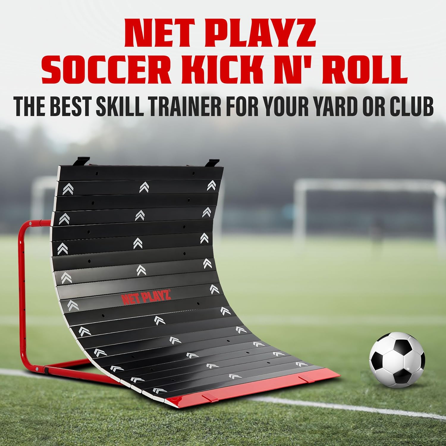 Soccer Return Training Equipment, Kickback - Football Training Gifts, Aids & Equipment for Kids, Teens & All Ages, Heavy-Duty