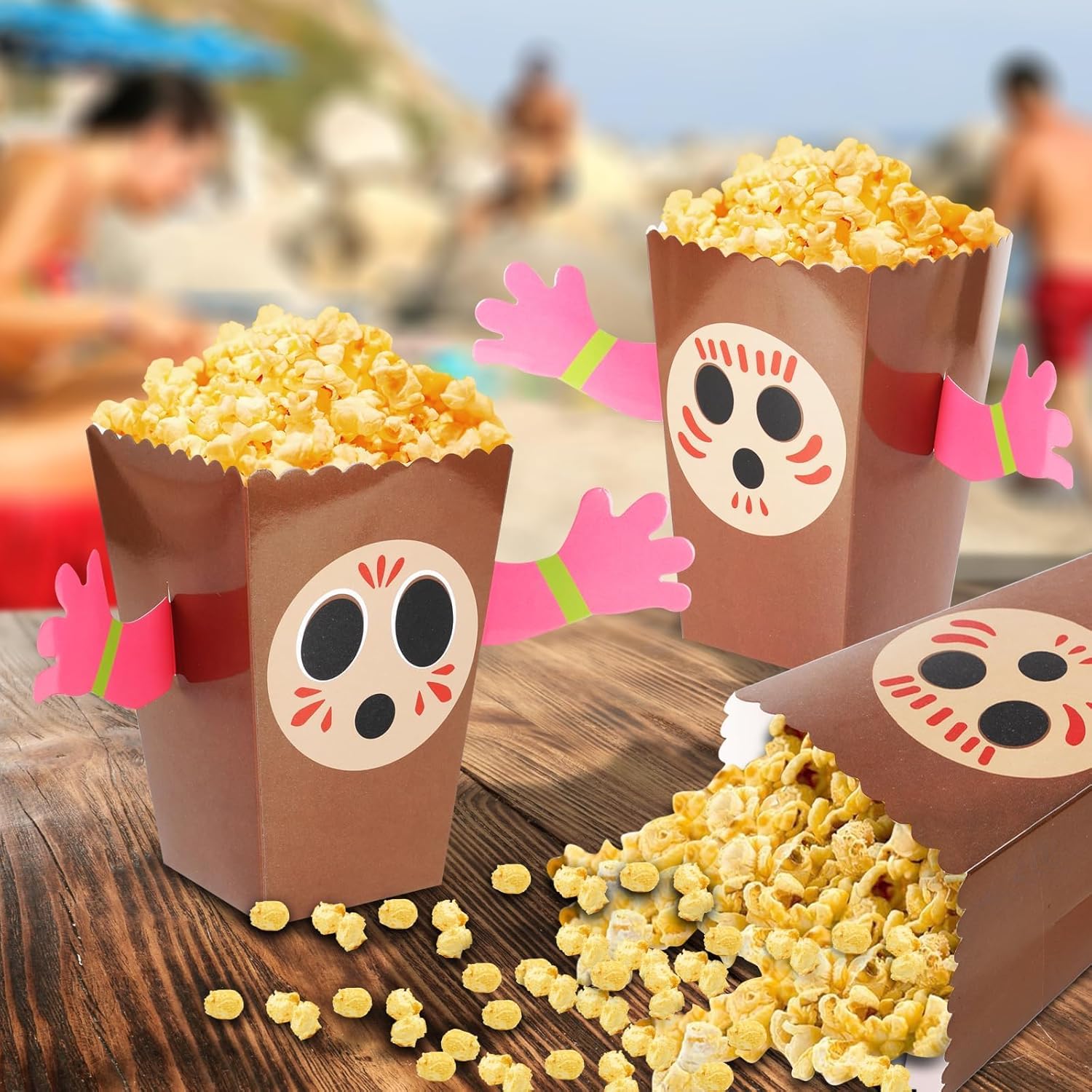 Luau corn Box DIY Sna corn Box Hawaiian Party Supply