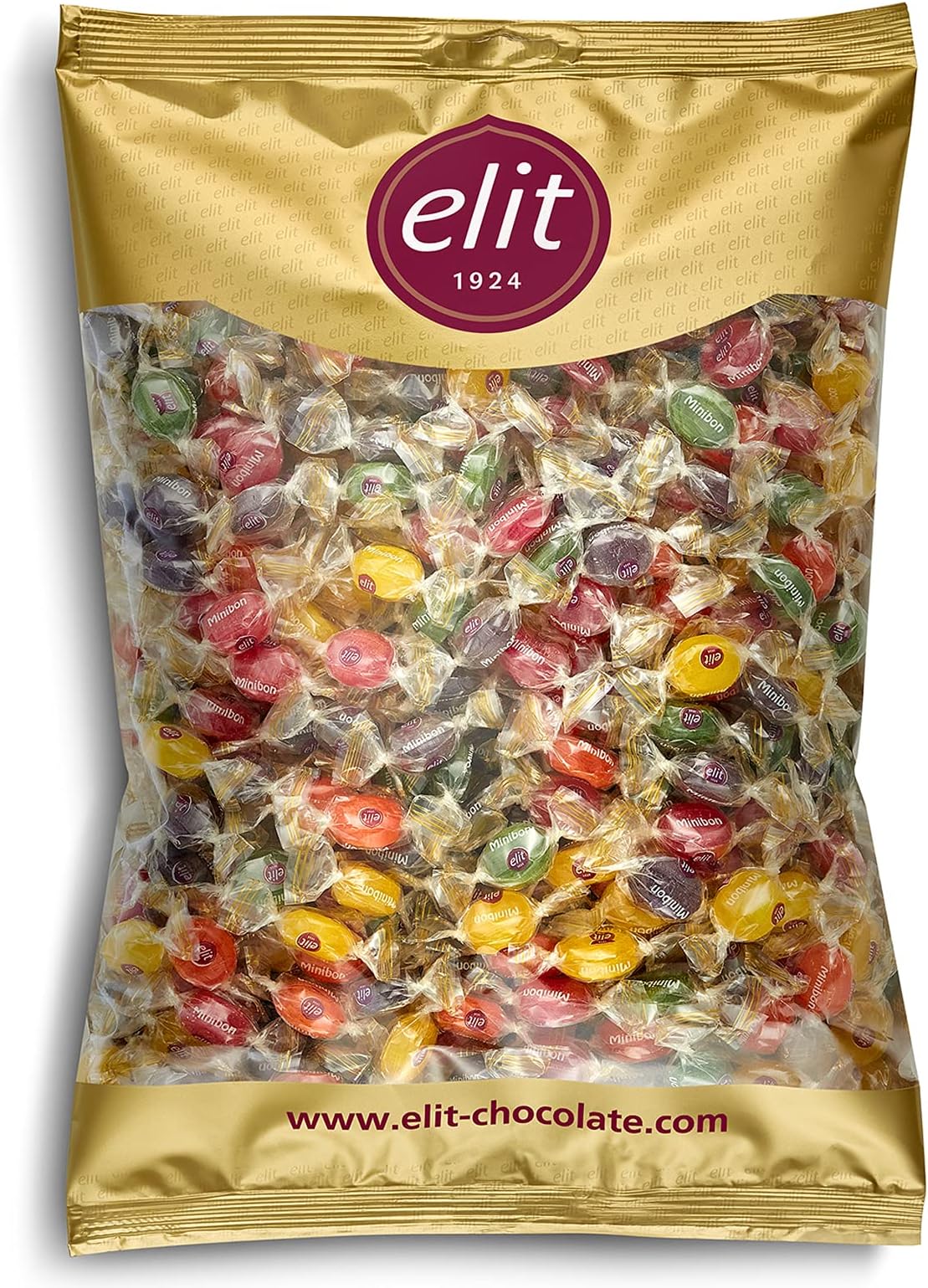 Minibon Individually Wrapped Hard Mini Candy, Mix Bag Of Different Flavor Candy 1KG