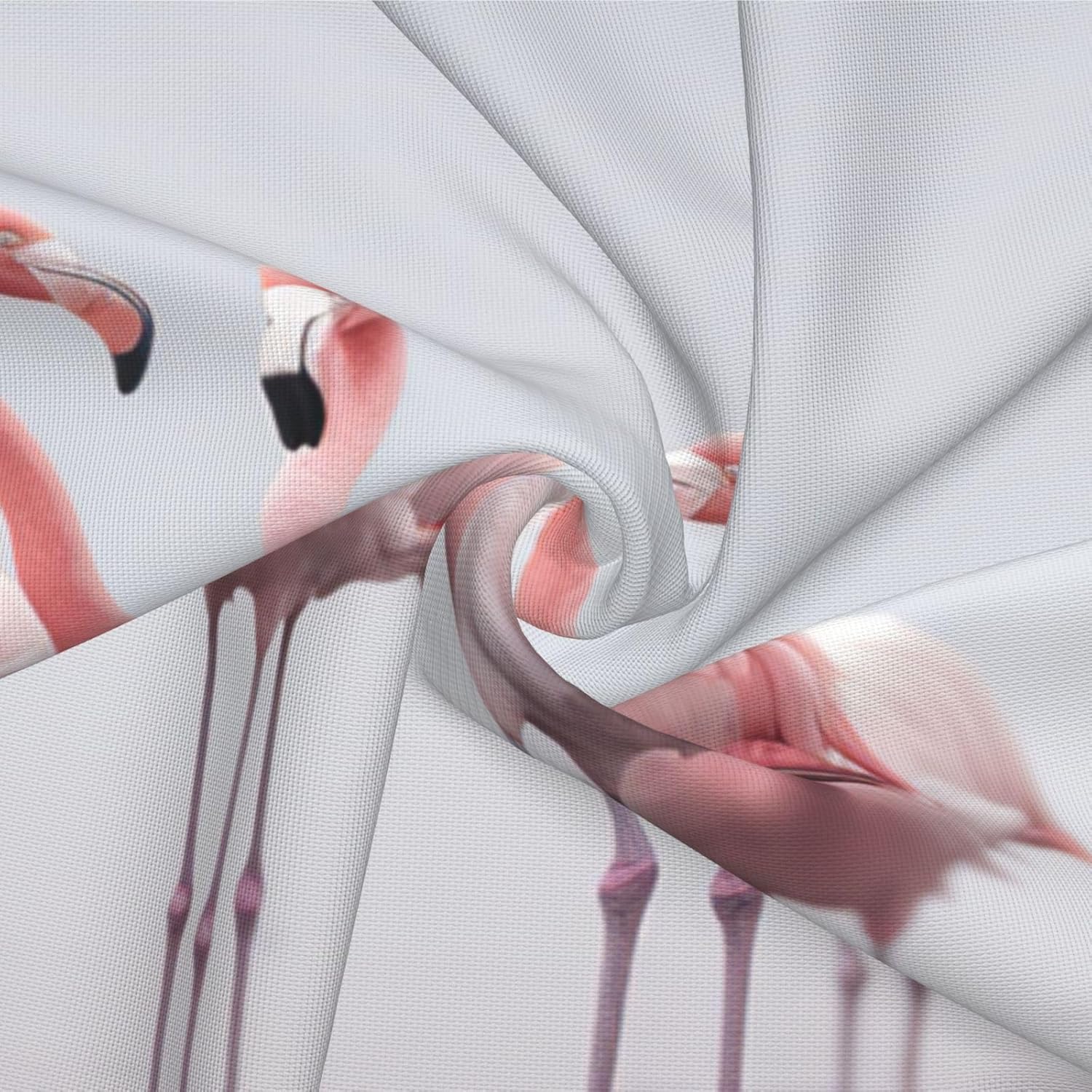 Flamingos on White Imitation Linen Pillowcase -2 Sets, Fashionable Home Decoration, Used for Sofas, Gardens, beds