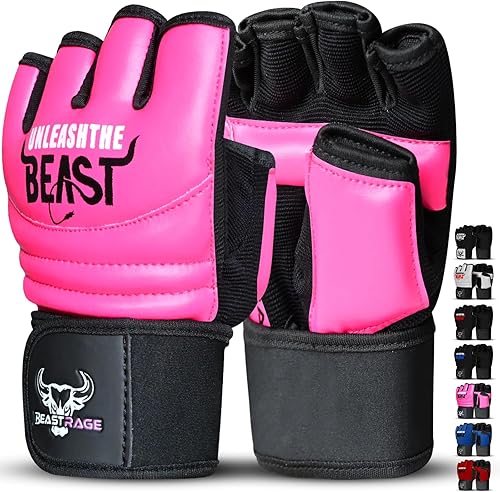 Miniatura 11 de BEAST RAGE Guantes de Taekwondo Karate para Hombres y Mujeres, Guantes de Entrenamiento de Boxeo MMA Kickboxing Sparring Artes Marciales Guantes de