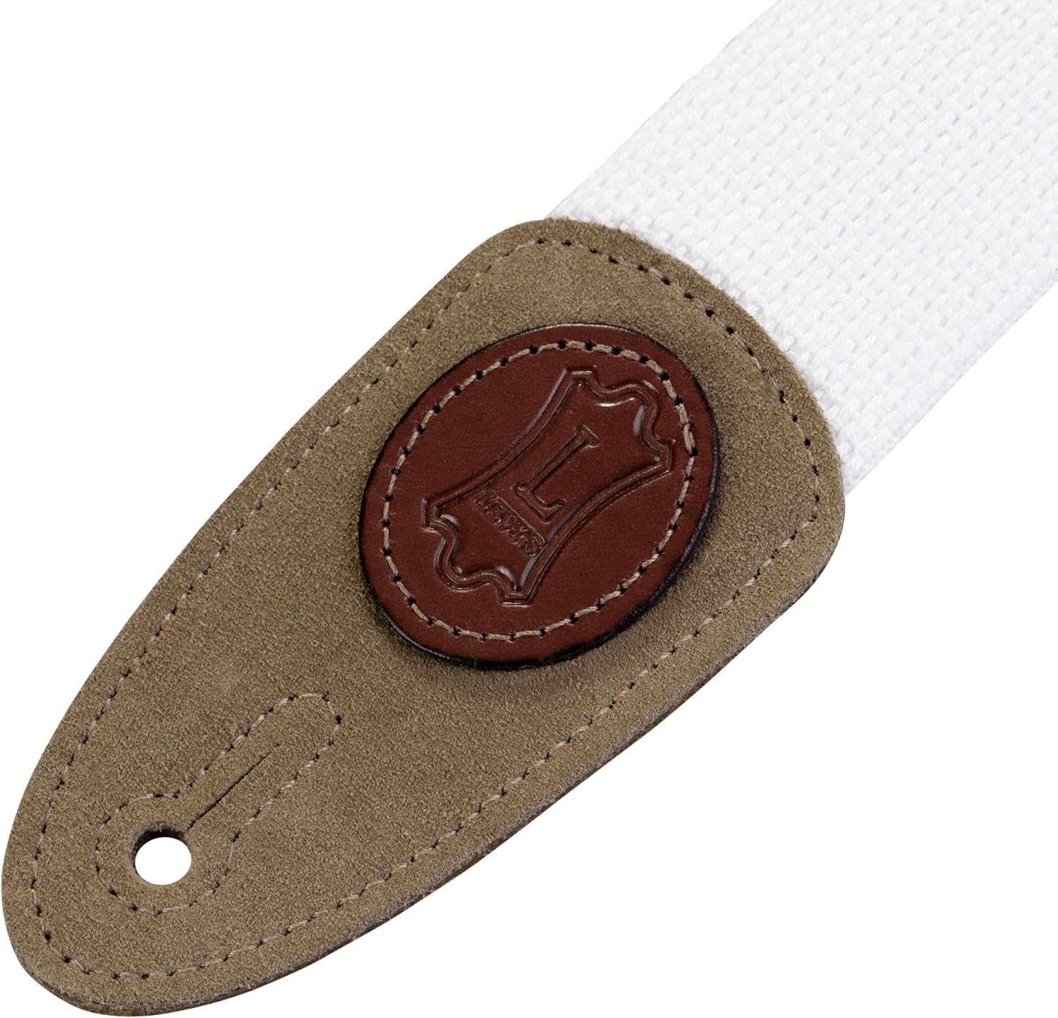 Levy's Leathers 2 Cotton Guitar Strap, White