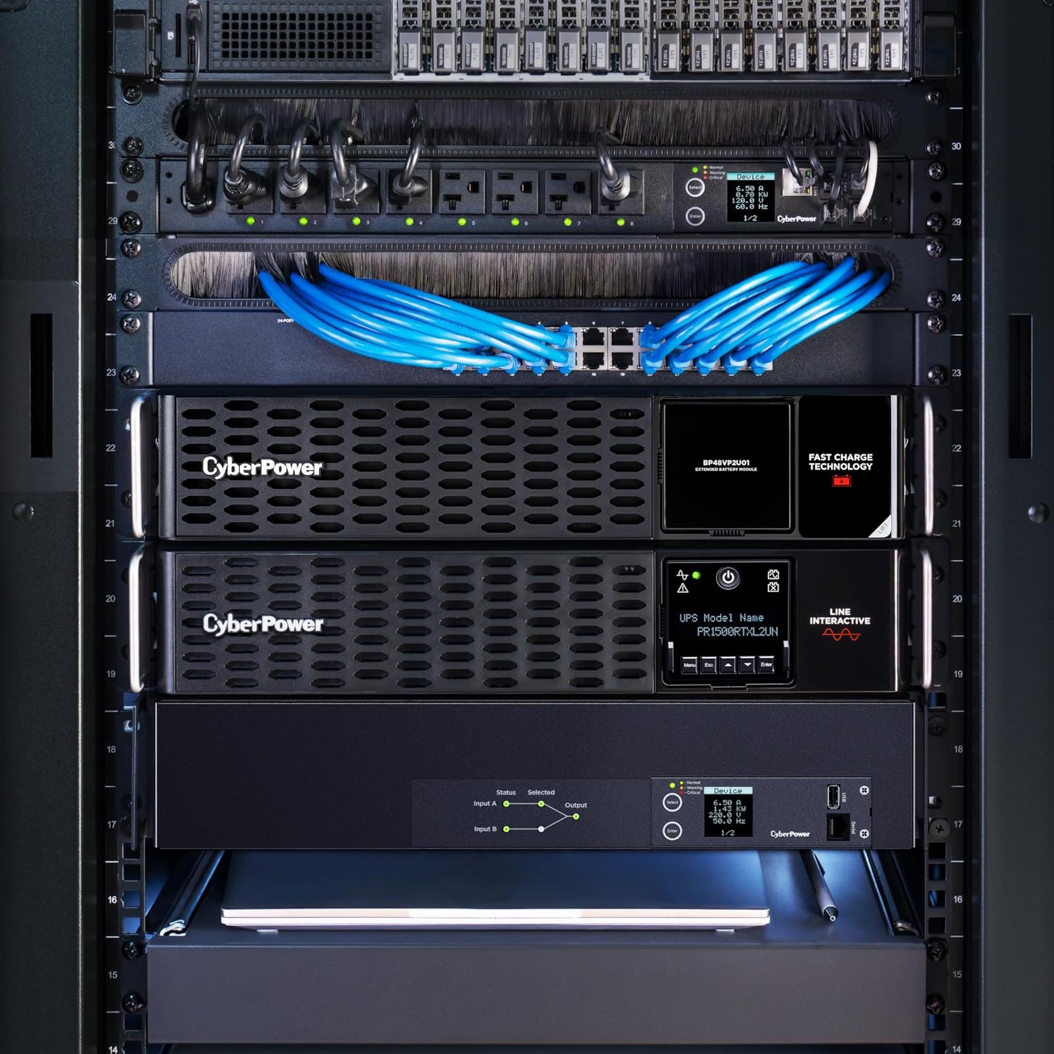 CyberPower BP48VP2U01 Extended Battery Module, 48V/60A, 2U Rack/Tower, UL Certified