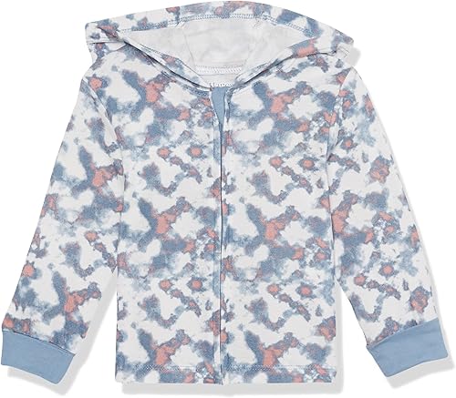 Hanes Sudadera con capucha, cremallera suave, tejido elástico en 4 direcciones, manga larga, bebés y niños pequeños