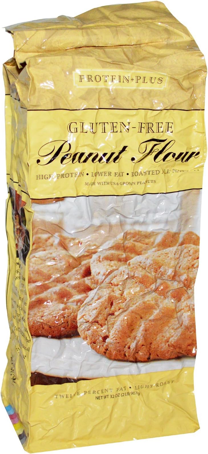 Protein Plus, Roasted All Natural Peanut Flour, 32 oz (907 g) - Pack of 5