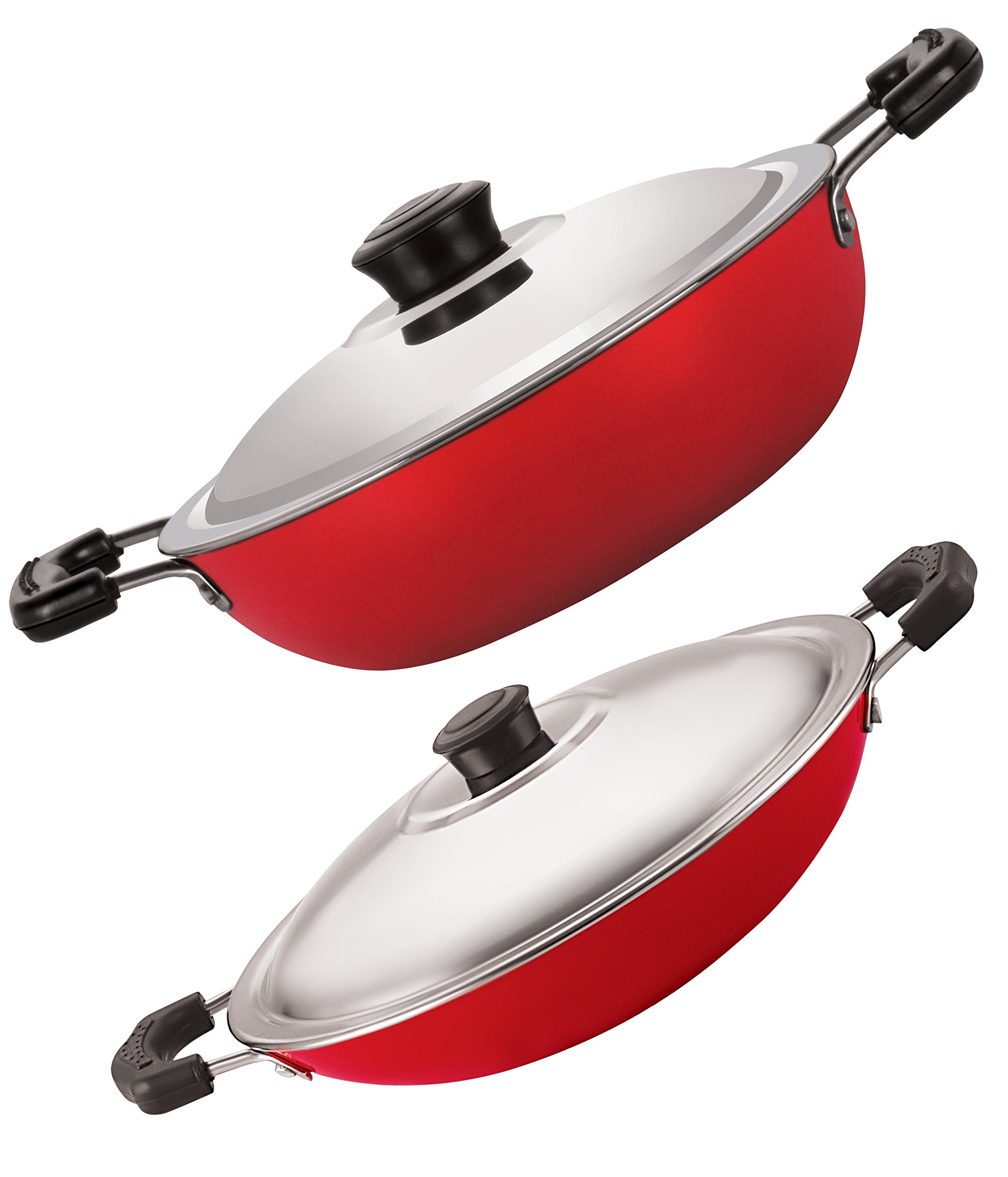 NIRLONNon-Stick Gas Compatible Stain Free Kitchenware Utensils Combo Gift Set Offer with Bakelite Handle, 2.6mm_DKD(M)_AC