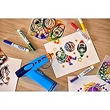 Crayola Marker Airbrush Spray Art Kit, Battery-Powered Sprayer with 8 Washable Markers & 5 Stencils, DIY Craft Set, Ages 6+