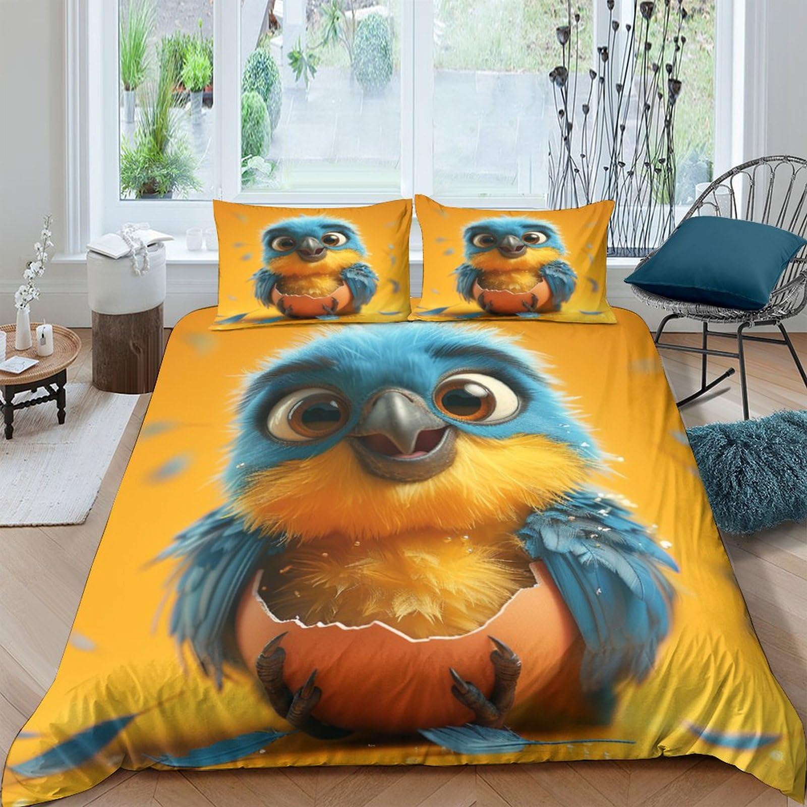 Housses de couette 3 pièces cute animaux de compagnie lit King en microfibre
