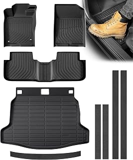 Floor Mats Cargo Liner for Honda Civic Hatchback 2022-2026, 9 Pcs Car Mats
