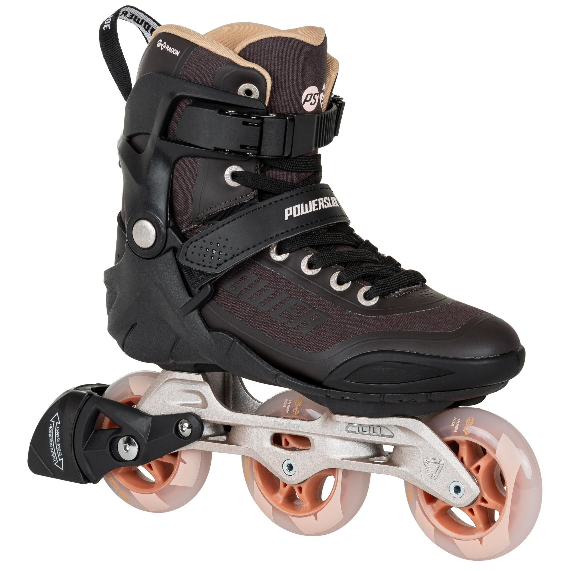 Powerslide Inline Skate Phuzion Radon Bronze 90, für Fitness, für Damen und Herren