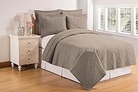 Vista 13 de C&F Home Matelasse de ladrillo matrimonial/queen, 1 edredón matrimonial/queen de ladrillo