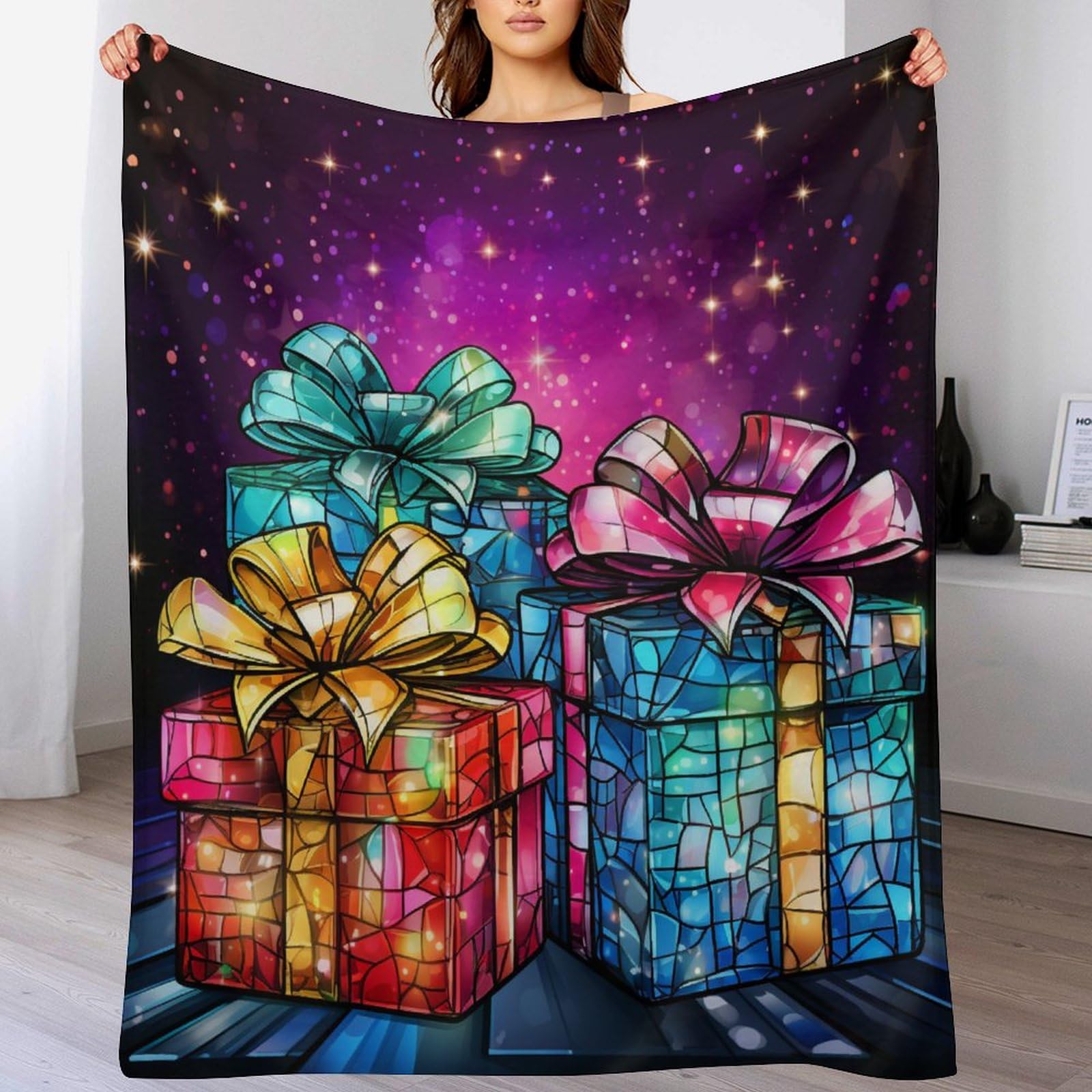 Couverture polaire en flannel douce haute densité 130×150cm pour lit