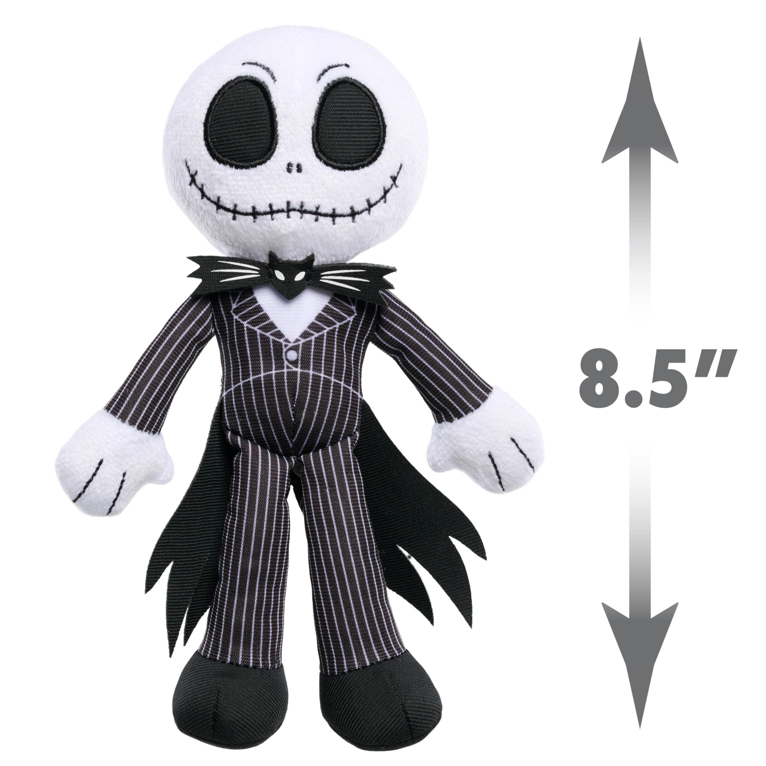 Just Play Disney Tim Burton's The Nightmare Before Christmas - Peluche pequeño de Jack Skellington de 8.5 Pulgadas, Juguetes para niños a Partir de 3 años