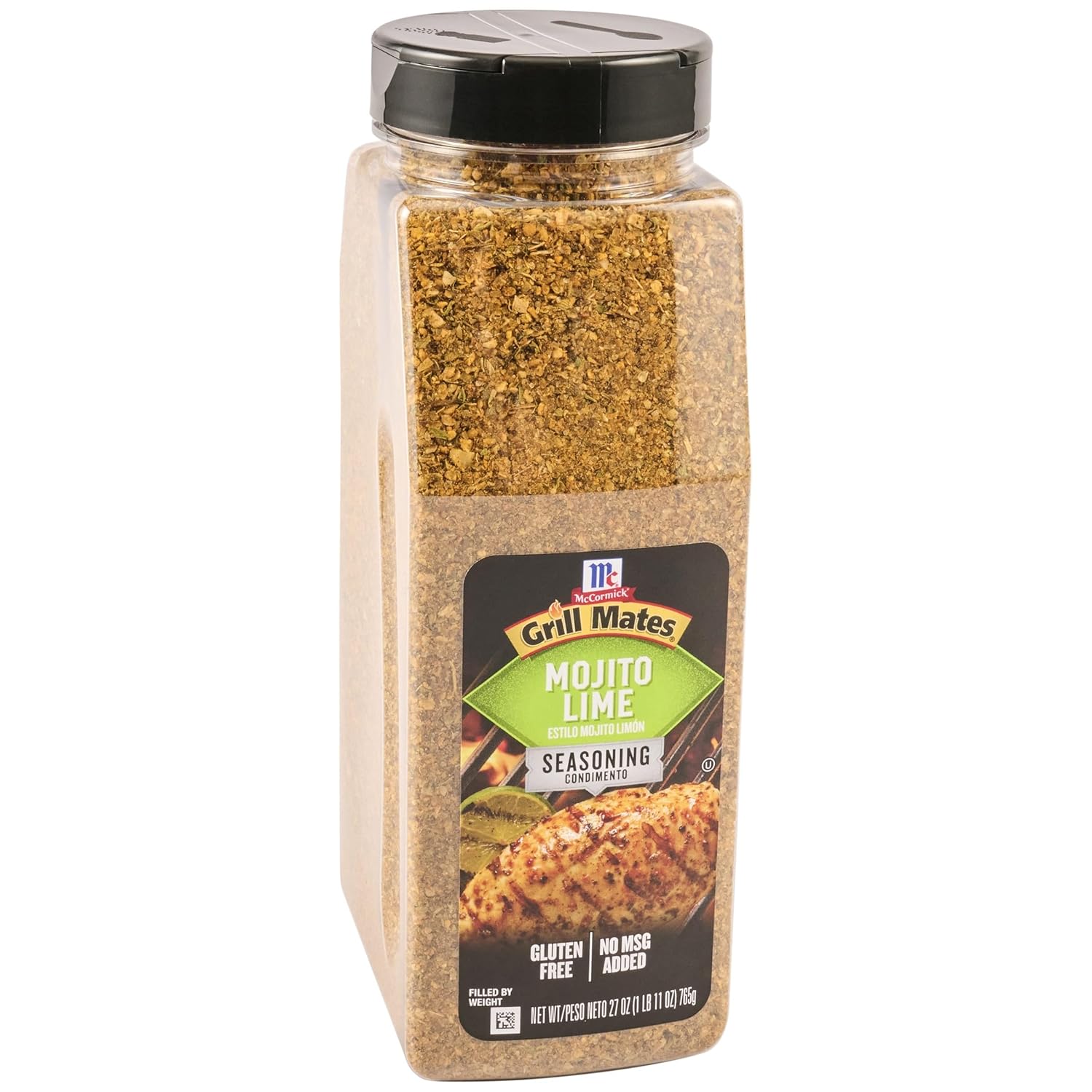 McCormick Grill Mates Mojito Lime Seasoning 27oz - Zesty Mint Chili Lime Blend for Shrimp Tacos, Chicken Wings, Lamb Chops & More