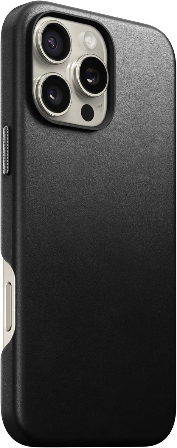 NOMAD - Traditional Leather Case - iPhone 16 Pro Max | Black Leather