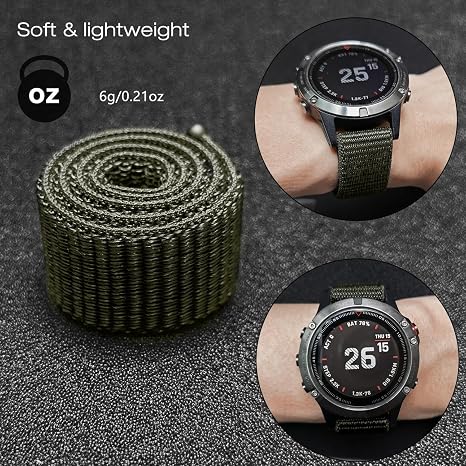 YOOSIDE Cinturino In Nylon Per Fenix 6S / Fenix 5S / Fenix 7S / Epix