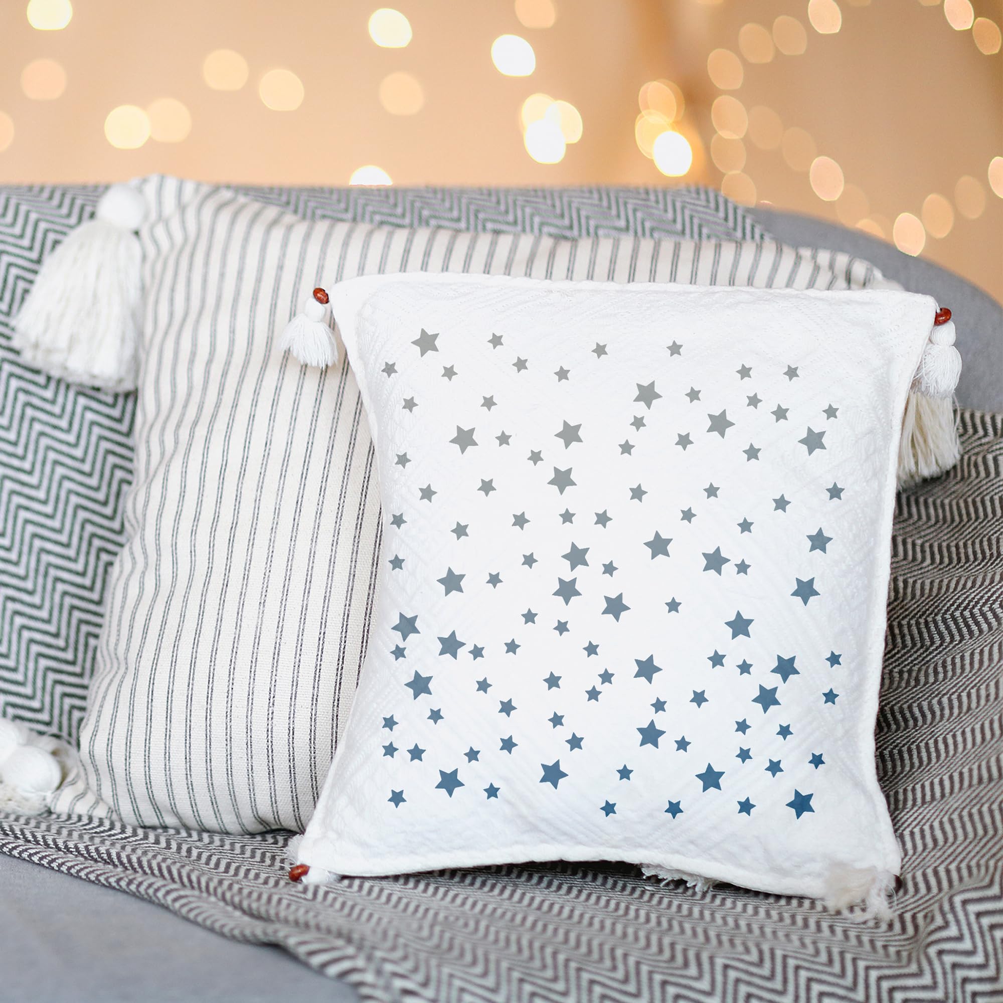 Keluna Plantillas de estrellas y luna para pintar sobre madera, pared, lienzo, muebles, 16 plantillas grandes reutilizables de constelación del zodiaco para decoración del hogar