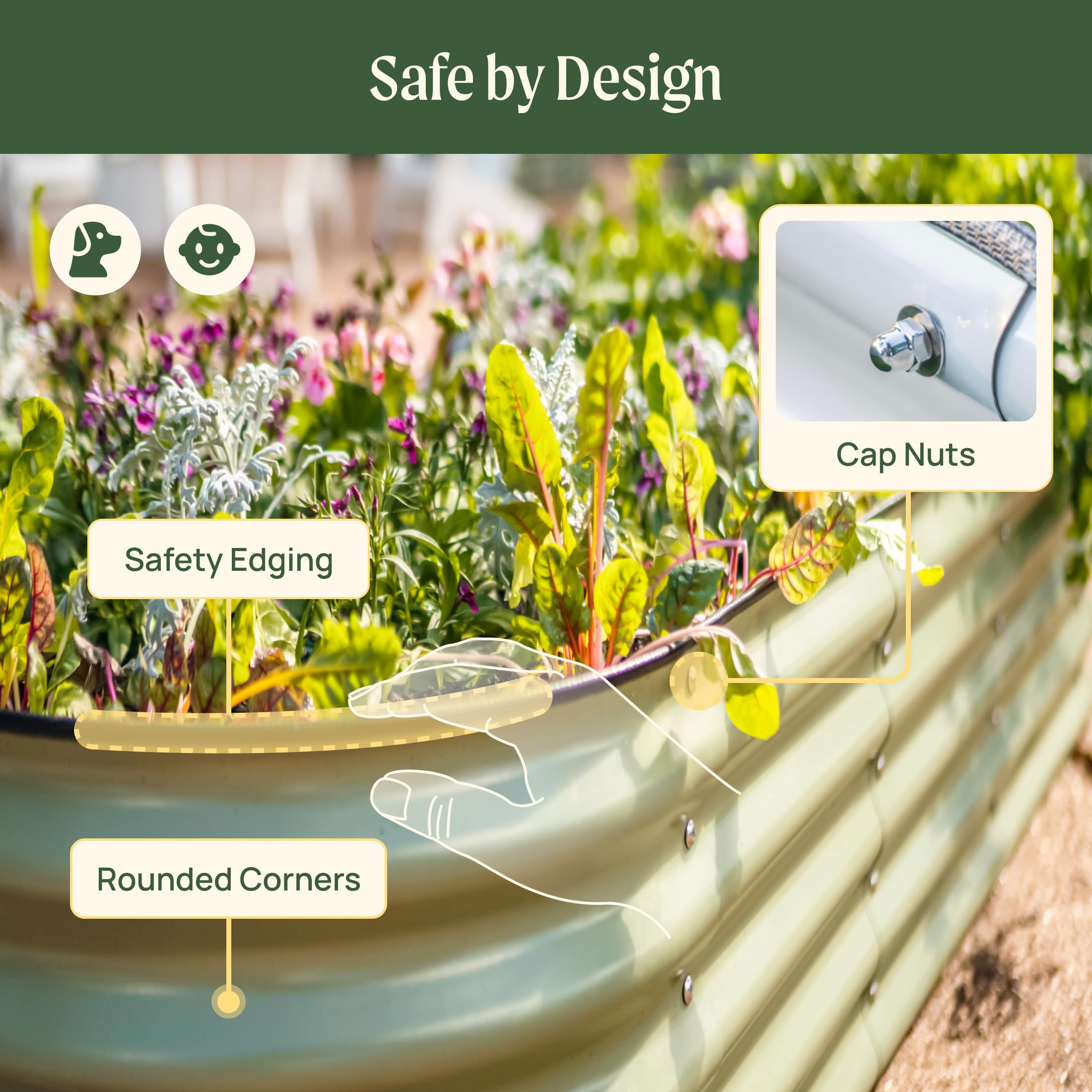 Vego Raised Garden Beds - 8ft x 2ft Metal Planter -7 Vego Raised Garden Beds - 8ft x 2ft Metal Planter -7