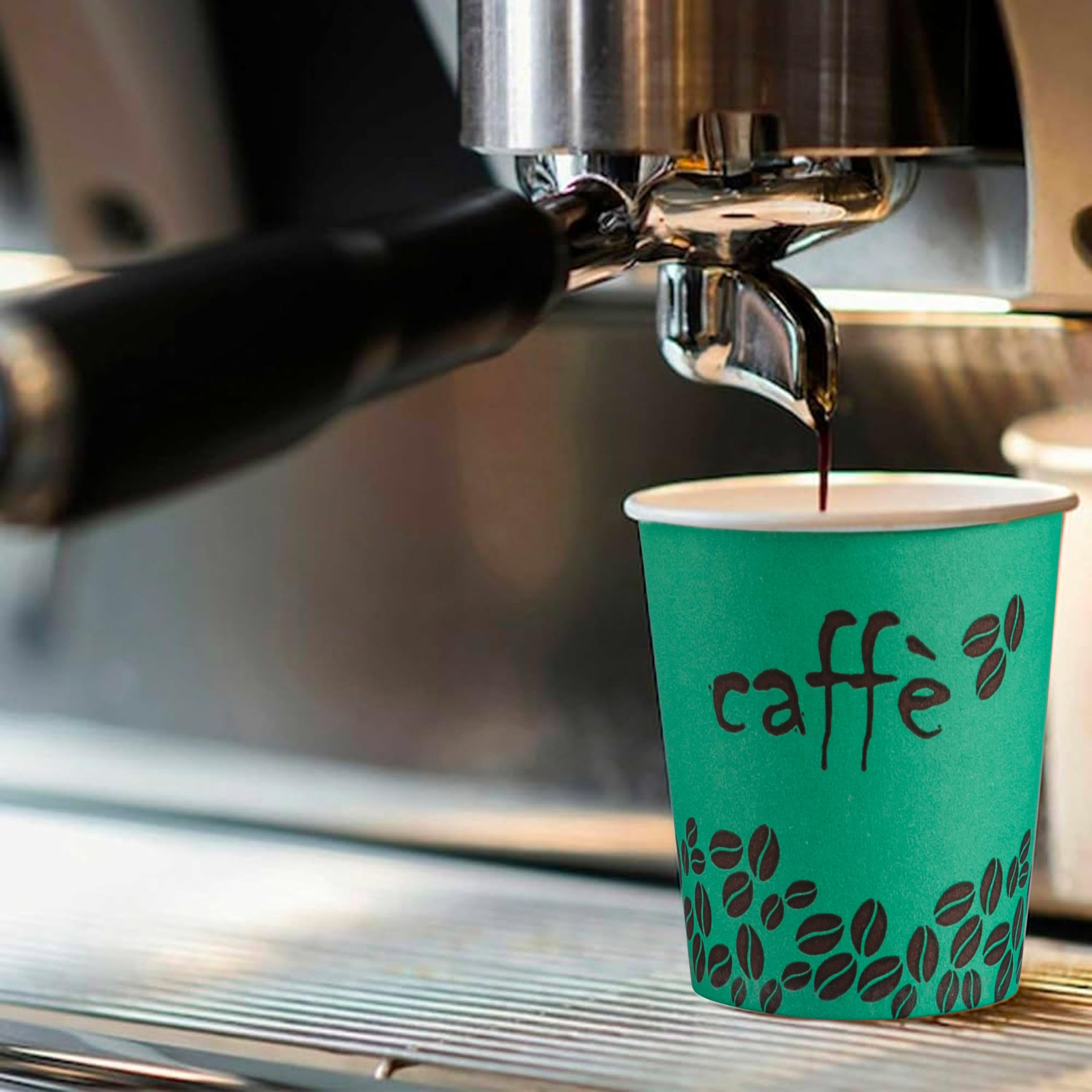 Bicchierini Caffè 75 Ml Biodegradabili - Carta E Bacchette Bambù, 120 Pezzi, Monouso Ecologici - Foto 9