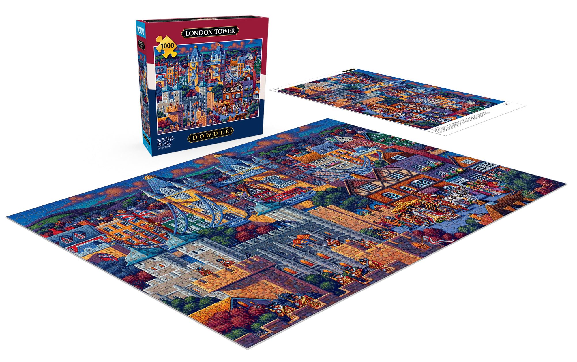 Amazon.com: Buffalo Games Eric Dowdle London Tower Jigsaw Puzzle