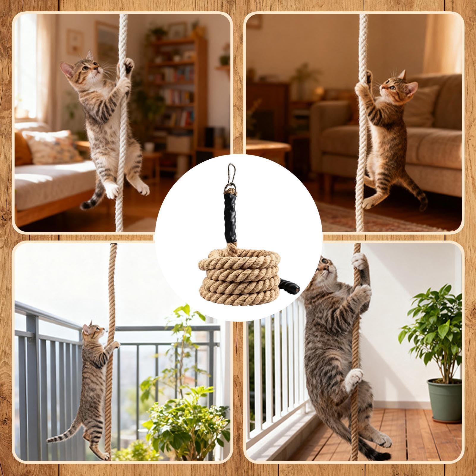 Kletterseil für Katzen, Puzzle, vertikal, interaktiv