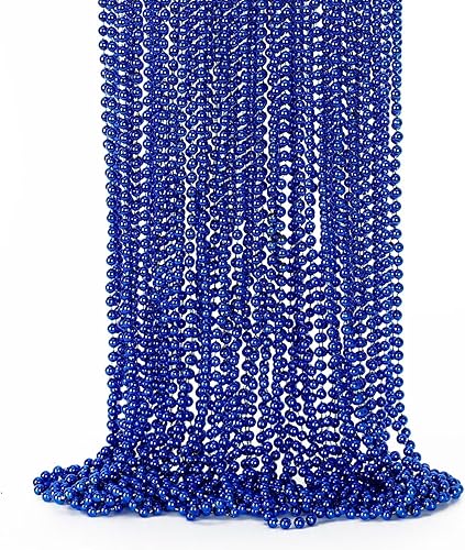 Miniatura 13 de 24 piezas de suministros para fiestas de cuentas de Nochevieja, collar de cuentas negras y doradas, collares de cuentas de Nochevieja de 33