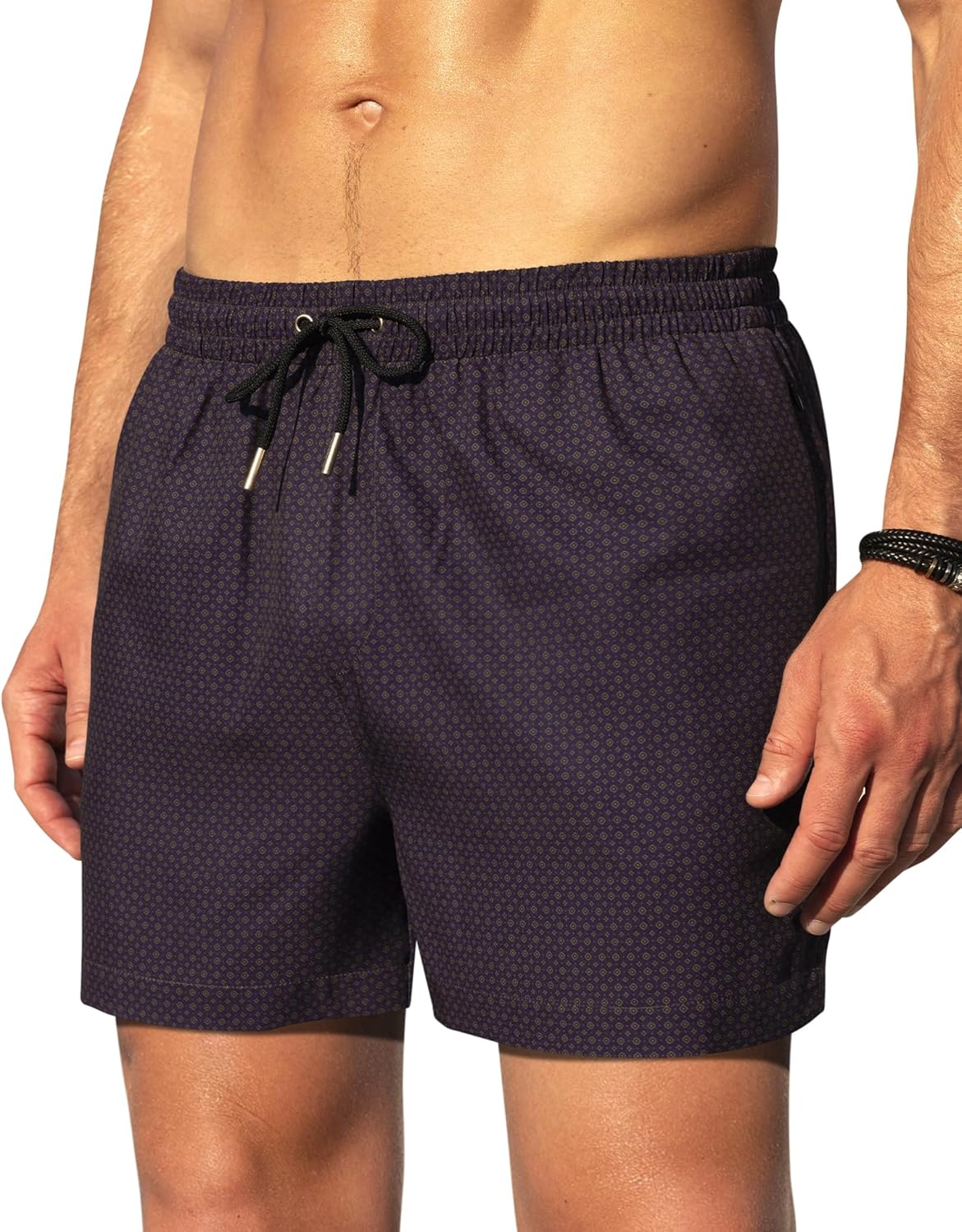 Gleeease Herren Badehose Mit Kompressionsfutter - 12,7cm Schrittlänge Für Schwimmen & Sport