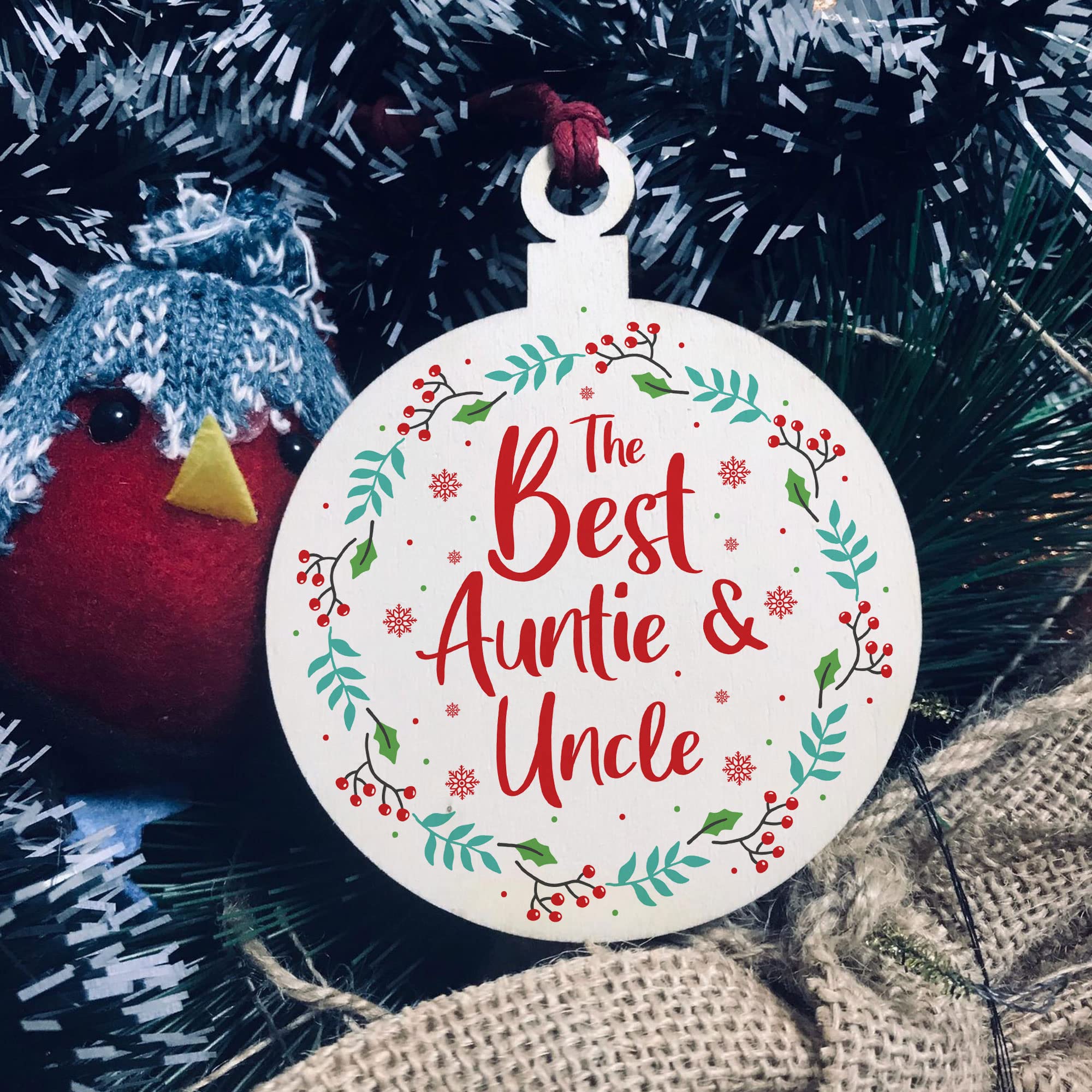 Auntie And Uncle Hanging Decoration Novelty Gift From Niece Nephew