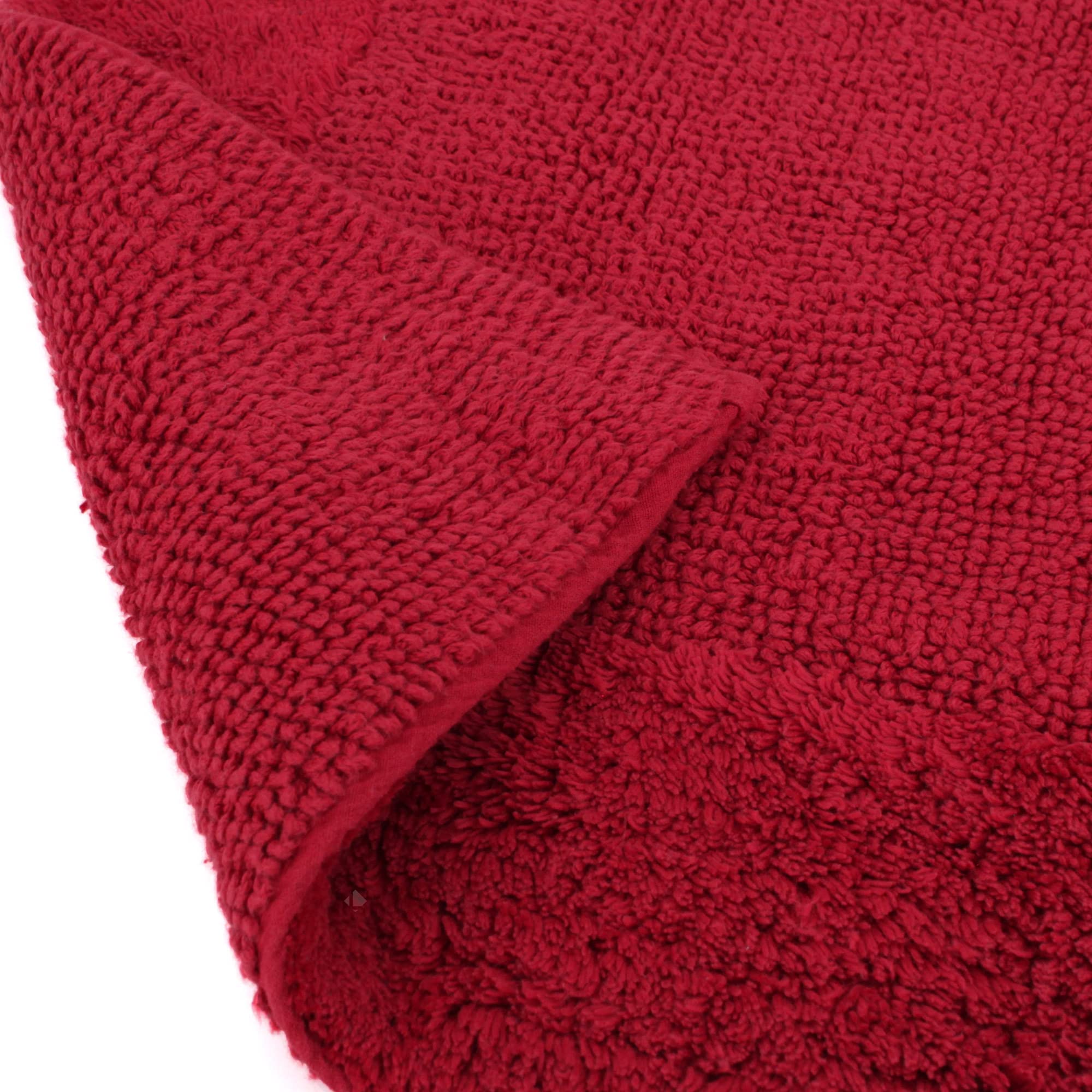 Linnea Tapis de Bain 60x90 cm Dream Rouge Bordeaux 2100 g/m2