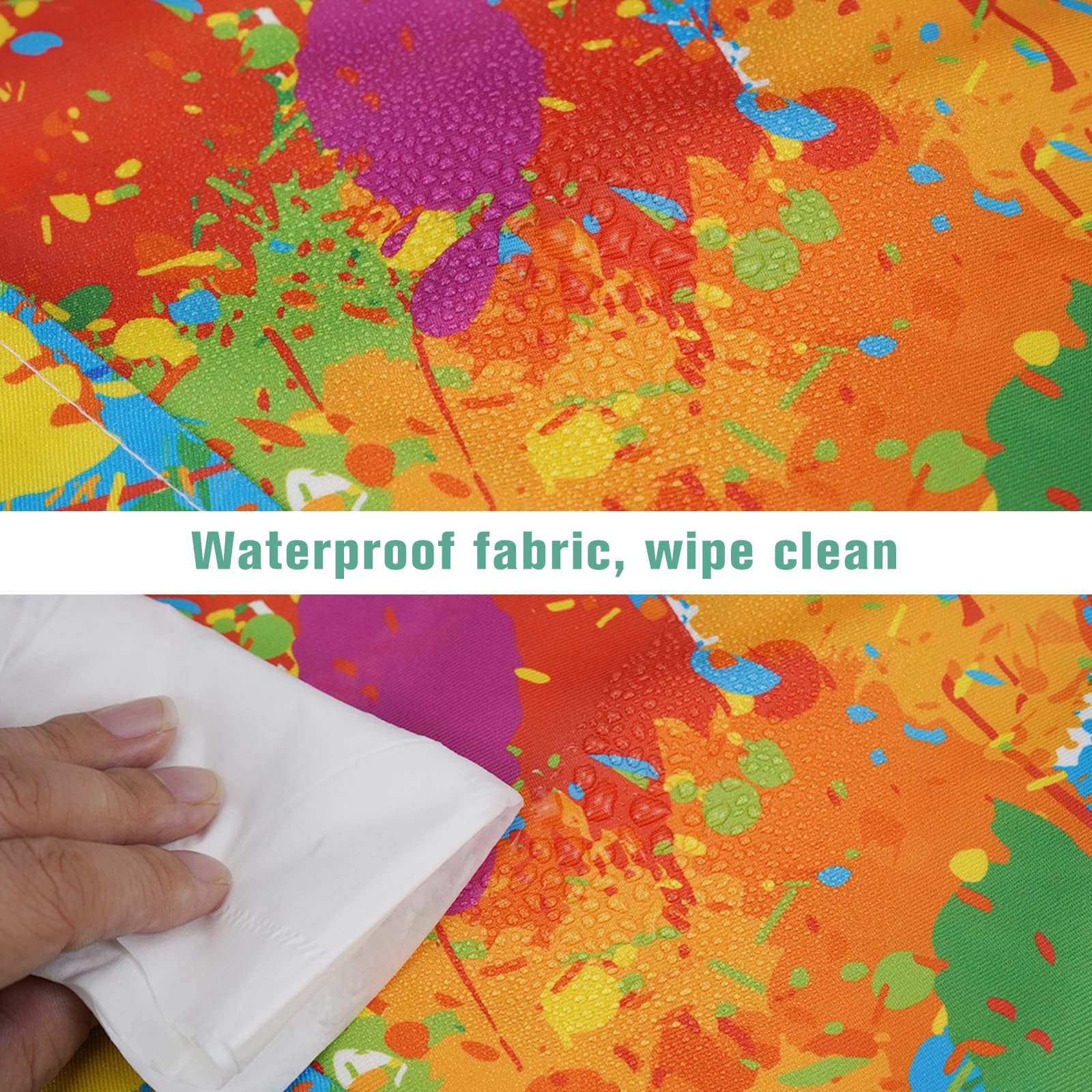 WULIQIUQIU Kids Art Smock Long Sleeve Smocks Waterproof Artist Painting Apron for Children Graffiti XL - Image 4