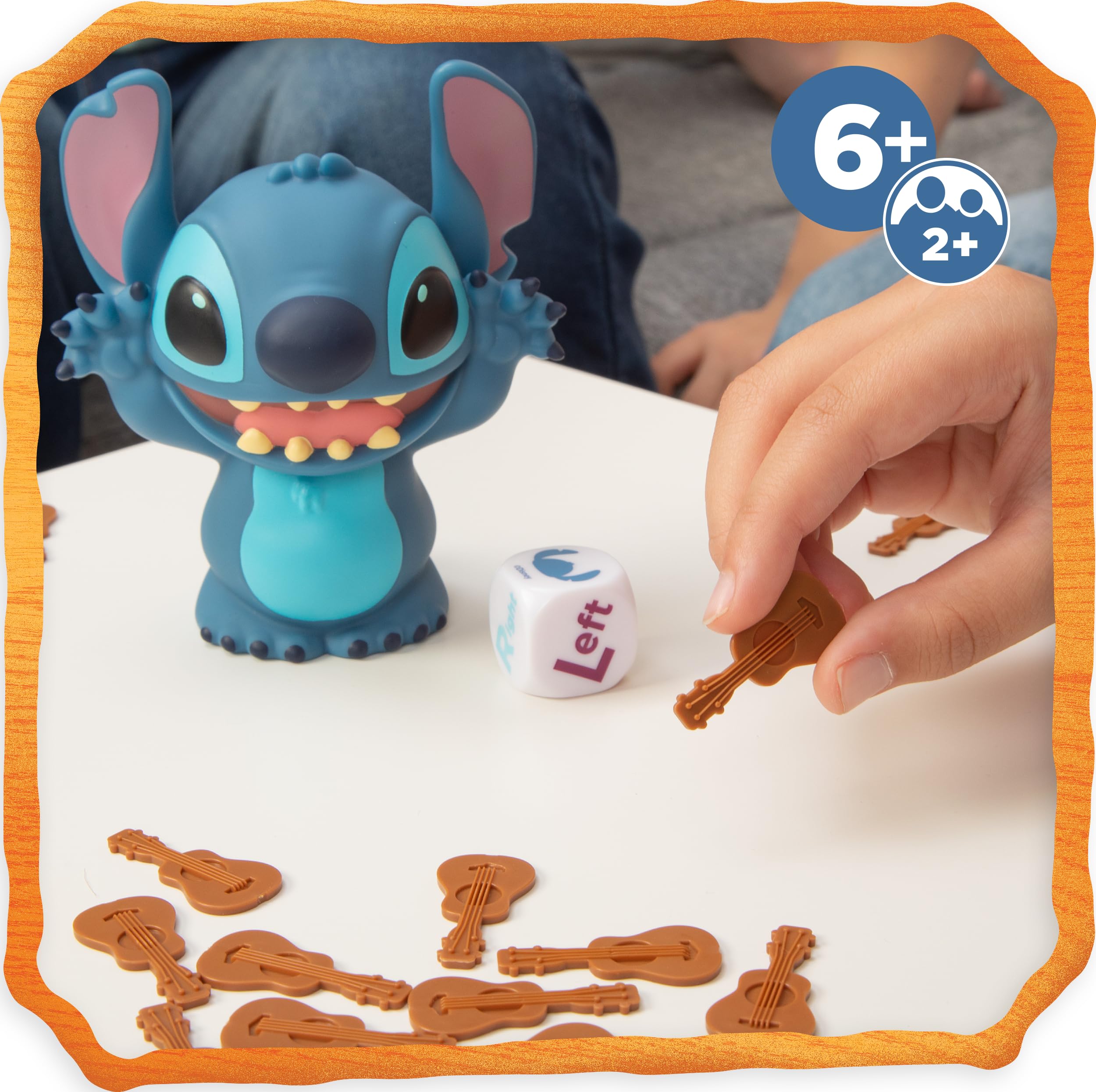 Goliath – Disney Laughing STITCH Game – Juego de Mesa Divertido para Niños 6+ Años – Velocidad & Reflejos – Stitch Electrónico con Sonidos, Dado y Fichas – Para Familia– 2+ Jugadores – Pilas Incluidas
