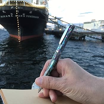 Amazon | LACHIEVA 高級ハンドメイド 貝殻 アワビボールペン ドイツ製