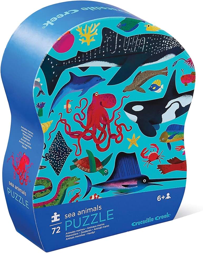 пазл «крокодил». Crocodile creek ocean пазл. пазл crocodile creek "36 животных животные океана", 4054-3.