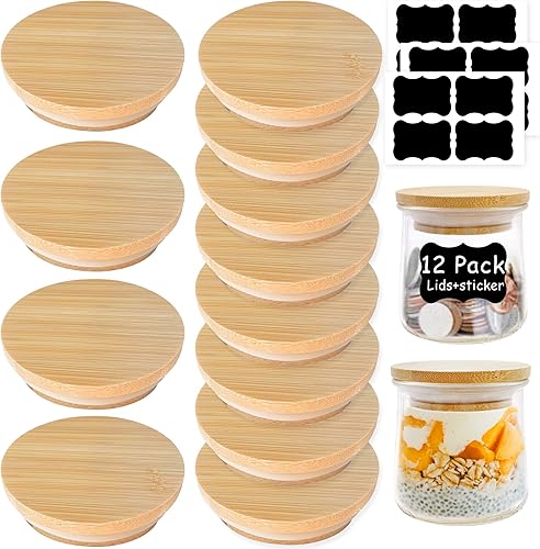 Miniatura 8 de Oui - Tapas para tarros de yogur, paquete de 18 tapas Oui para recipiente de yogur Yoplait, selladas contra fugas para frascos de yogur oui (blanco