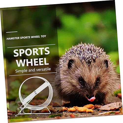 Miniatura 22 de Ruedas para correr de hámster, rueda de hámster, juguete de rueda de ejercicio para hámsters, jerbos, ratas, erizos Negro