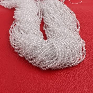 Crystal Quartz Gemstone Round Beads, Handmade Beaded Making Jewelry, Micro Faceted Rou Beads Strand, Lose Gemstone Making Beads Strand Supply.