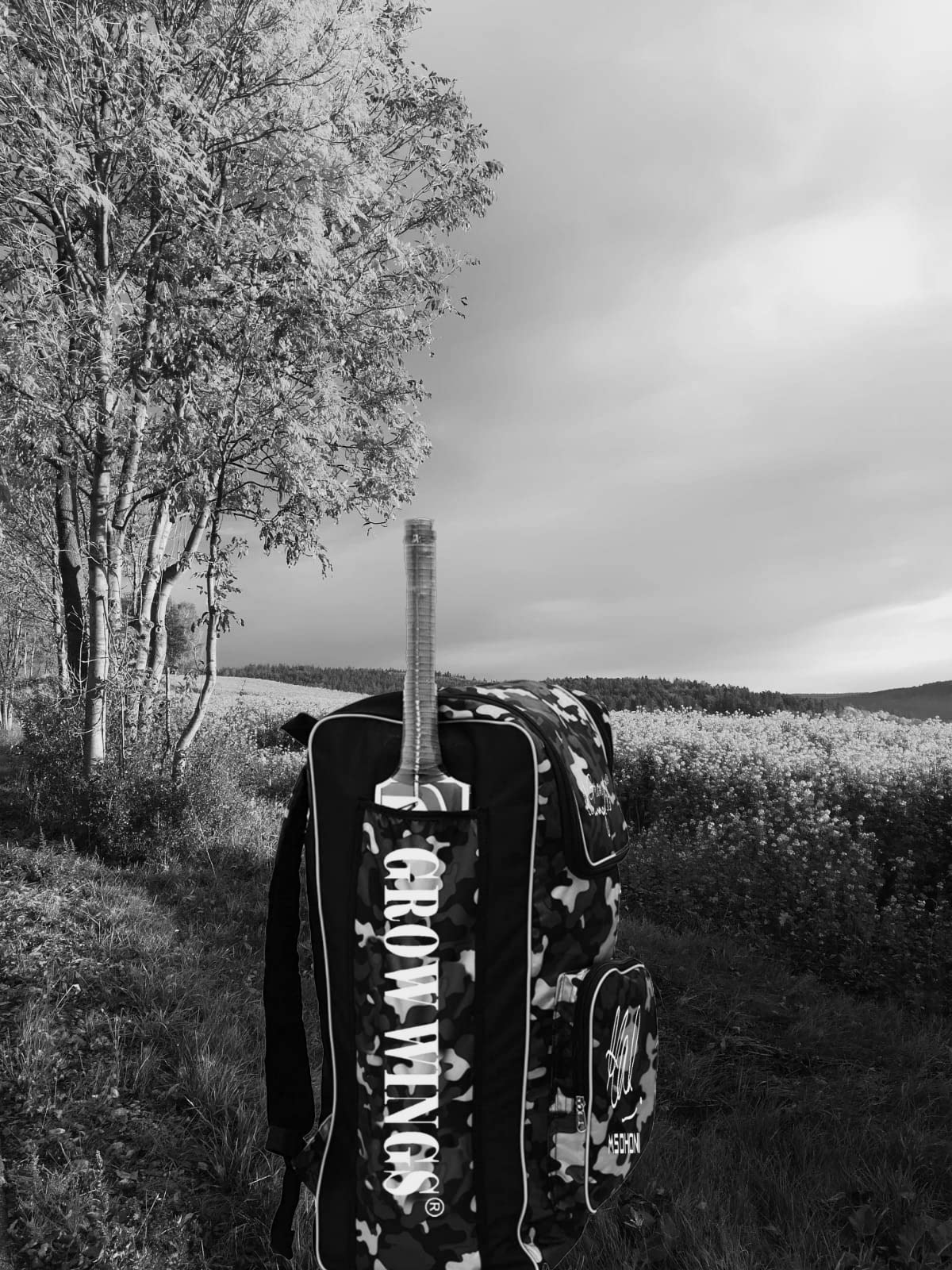 Grow wings Branded Sports Cricket kit Bag (Olive Green) 1