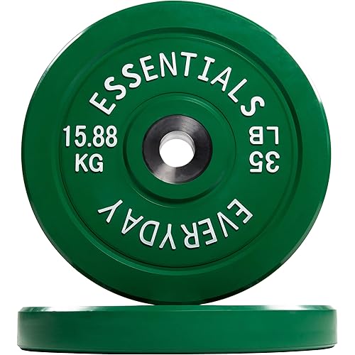 BalanceFrom Color Coded Olympic Bumper Plate Weight Plate
